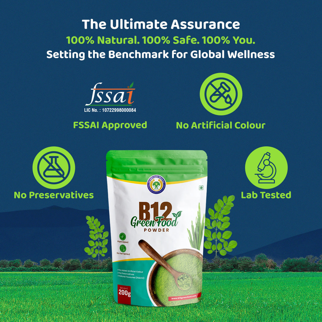 B12 GreenFood Powder – The Best Natural Remedy for Fatigue, Gut Issues & Vitamin B12 Deficiency