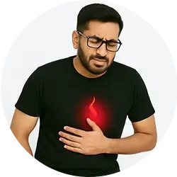 Ease chest discomfort and burning sensation